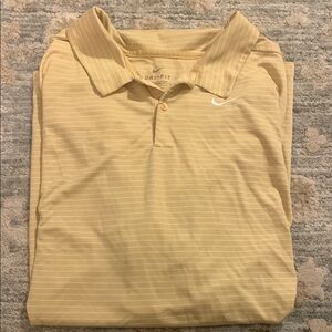 Nike Men's Polo Shirt in Light Yellow